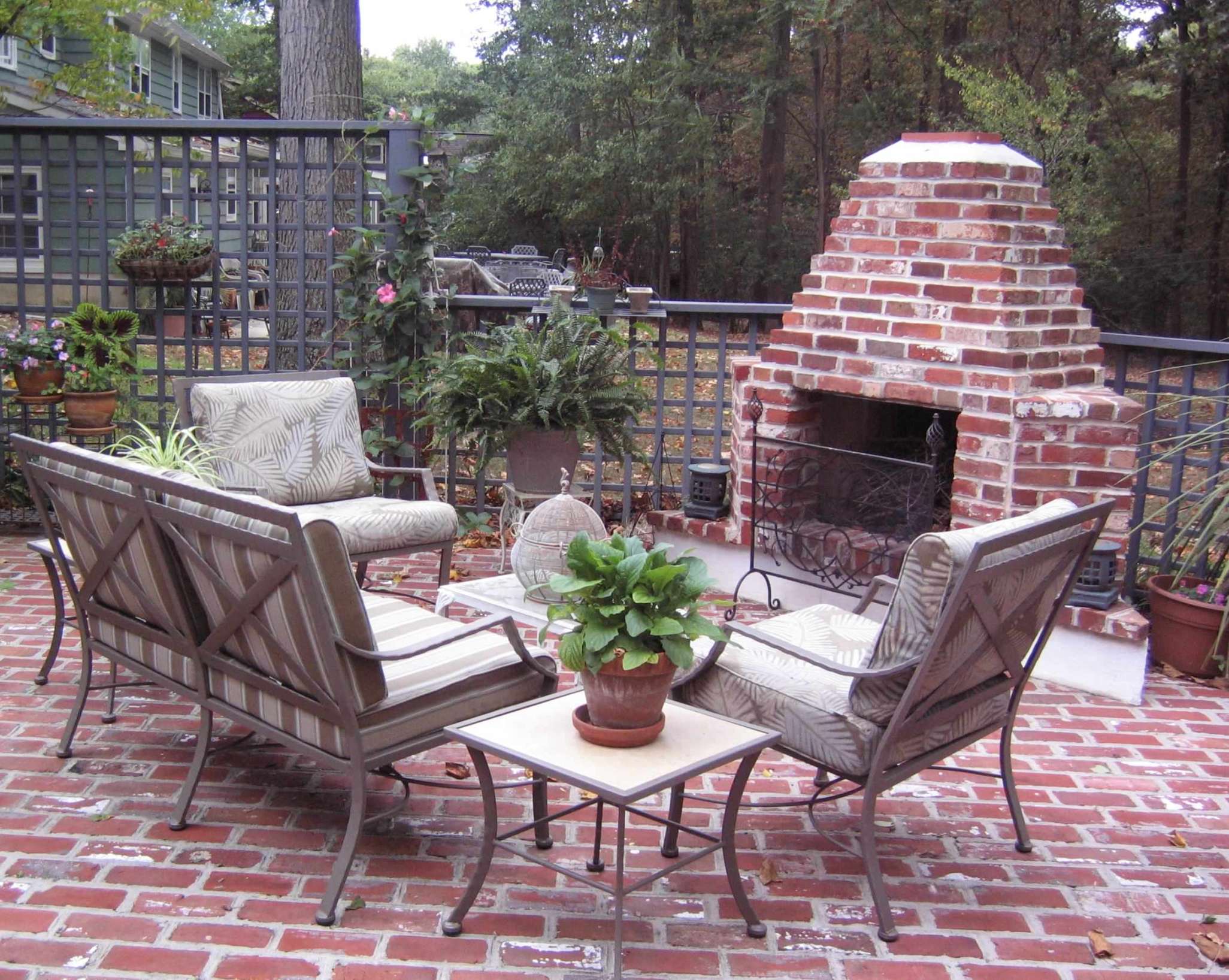 Outdoor Brick Fireplace - Photos & Ideas  Houzz