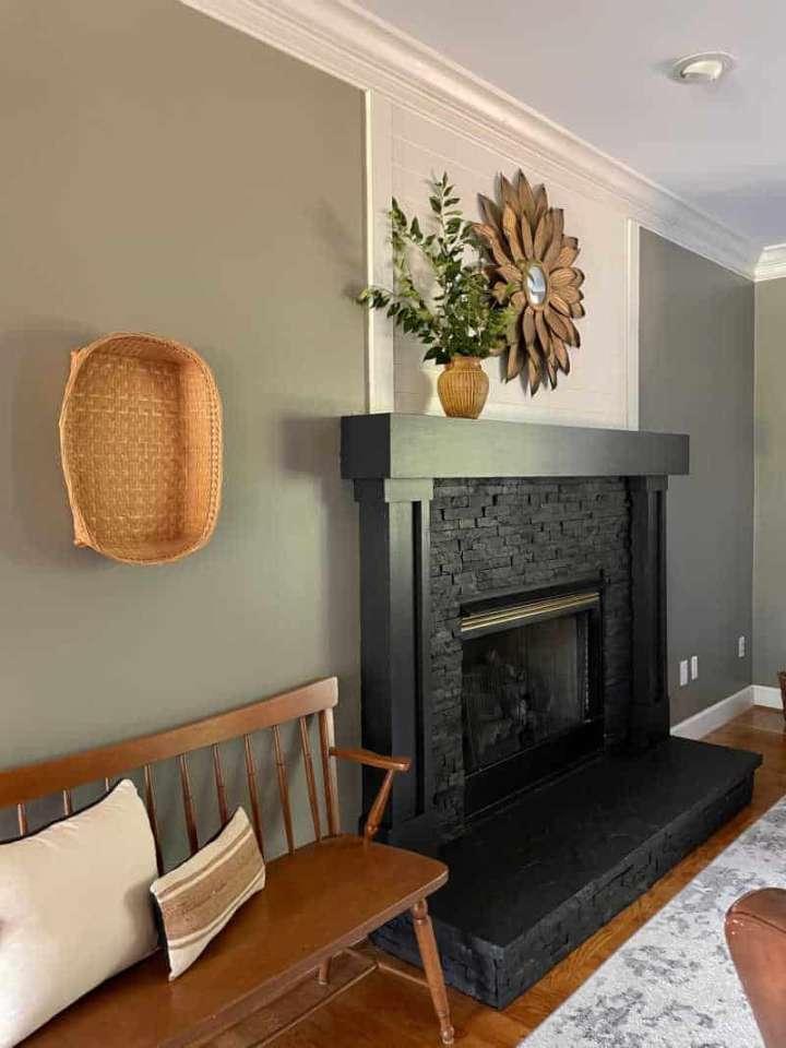 Painted Tile Fireplace Makeover - At Home With The Barkers