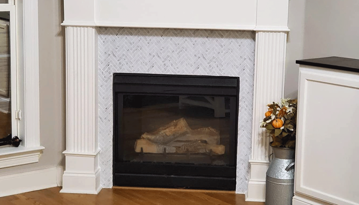 Peel and Stick Tile Fireplace Ideas  Clever Mosaics