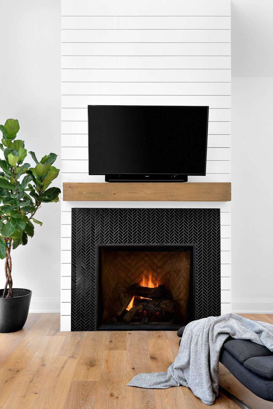 Shiplap Fireplace Ideas That Will Work in Spaces of Every Style