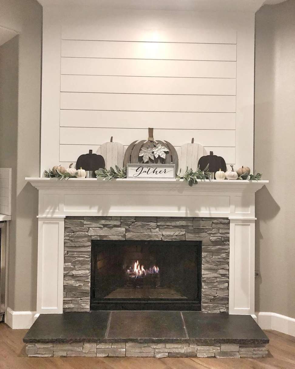 Shiplap Fireplace – Living Room Renovation Part   Home fireplace