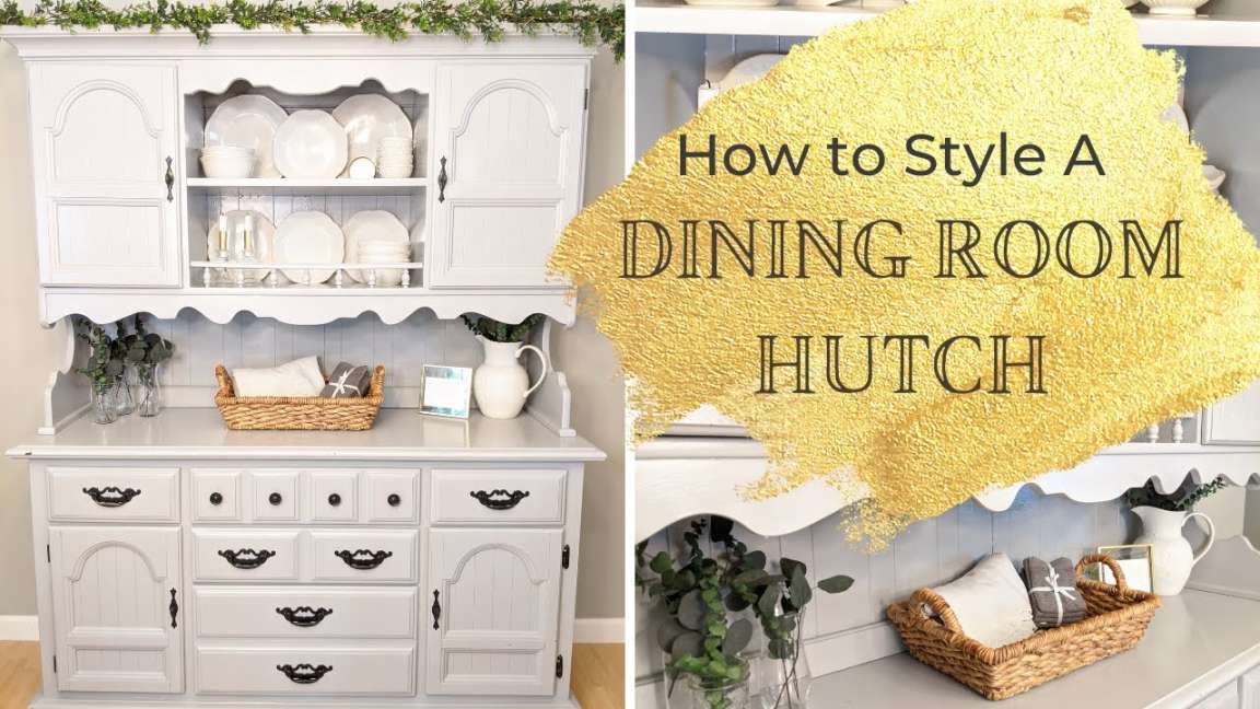 Simple Tips for How to Decorate a Dining Room Hutch - A