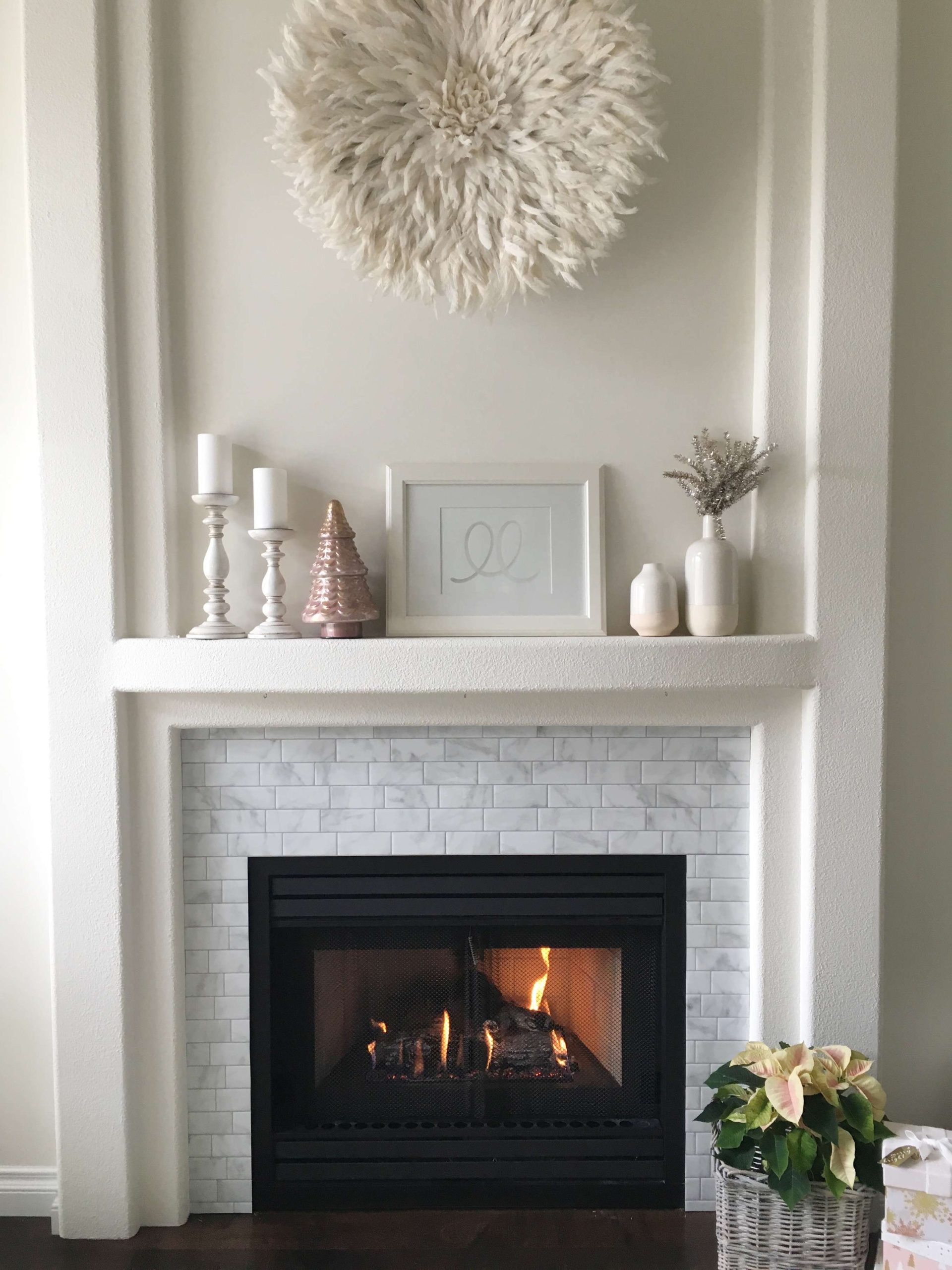 Smart Tiles DIY Fireplace Makeover - Judy Dill