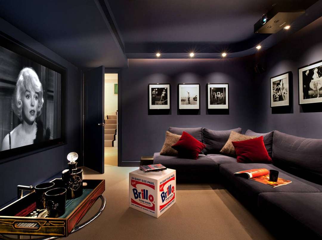 Stay Entertained:  Lovely Small Home Theaters and Media Rooms