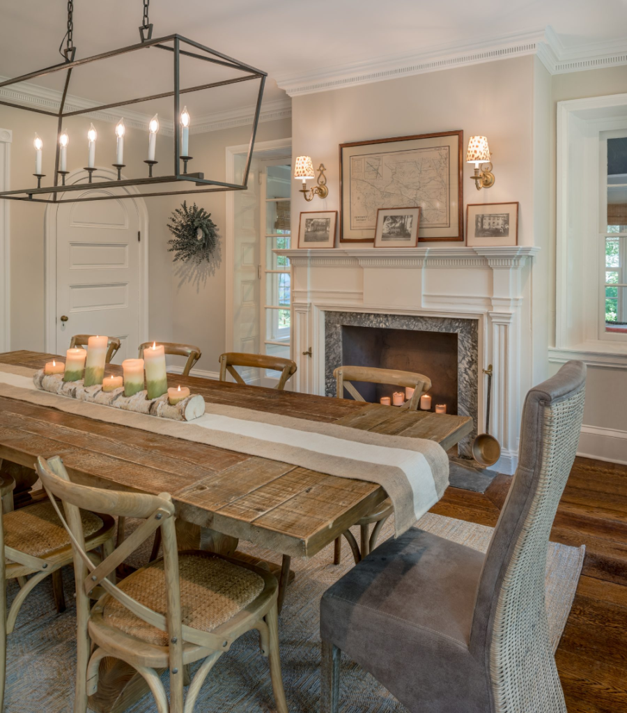 Stylish Dining Rooms with Fireplaces - Chairish Blog  Stylish