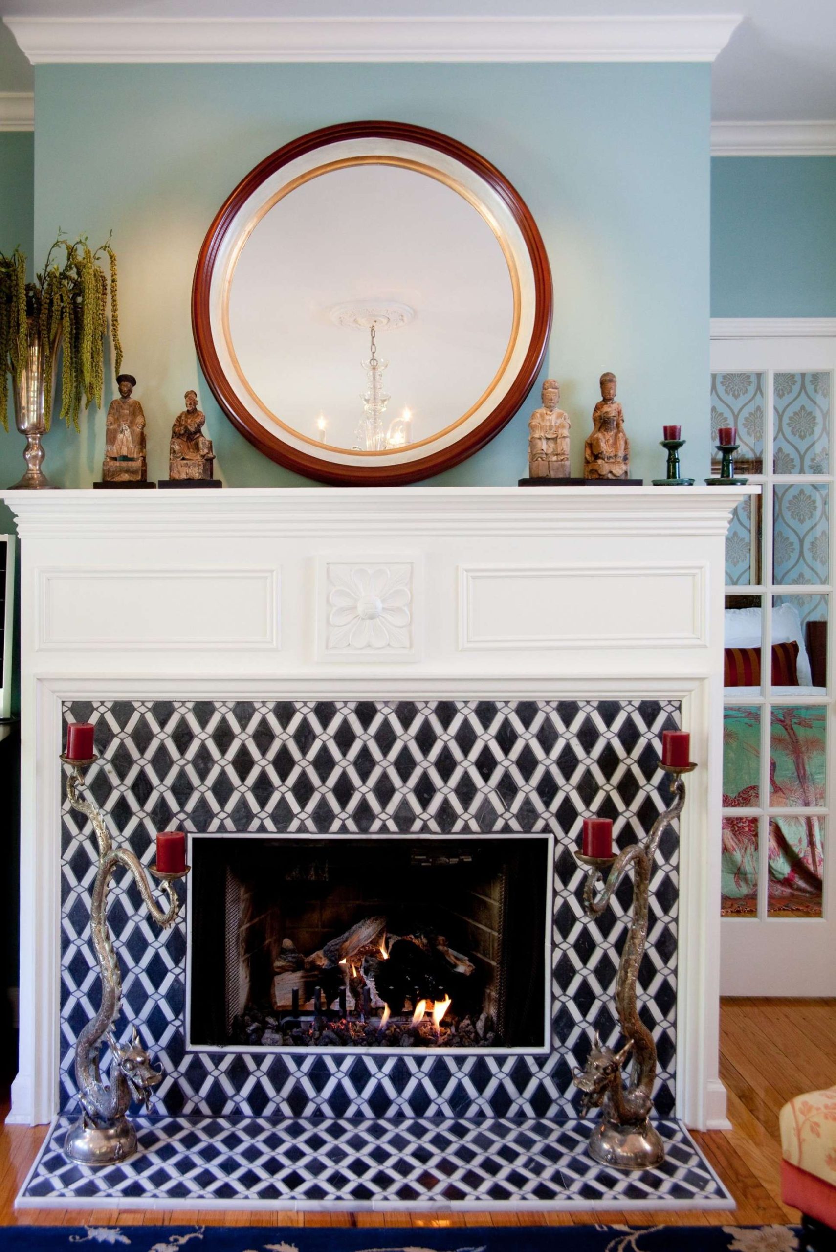 Stylish Tiled Fireplaces - Modern Fireplace Tile Surround Ideas