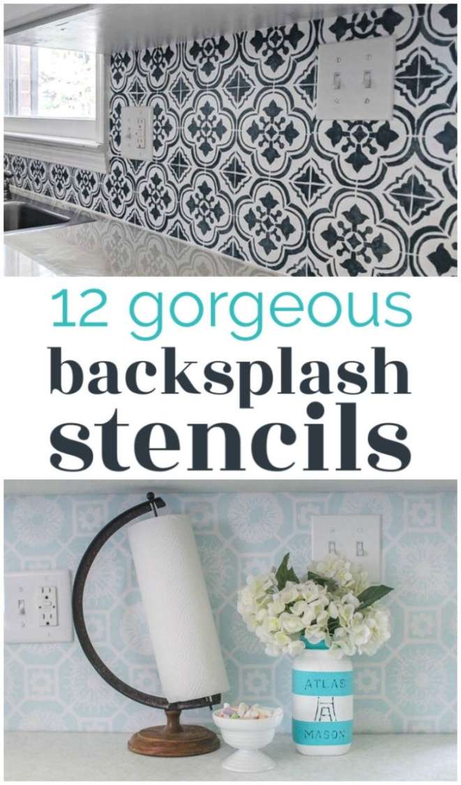 The Best Backsplash Stencils for Every Kitchen  Diy kitchen