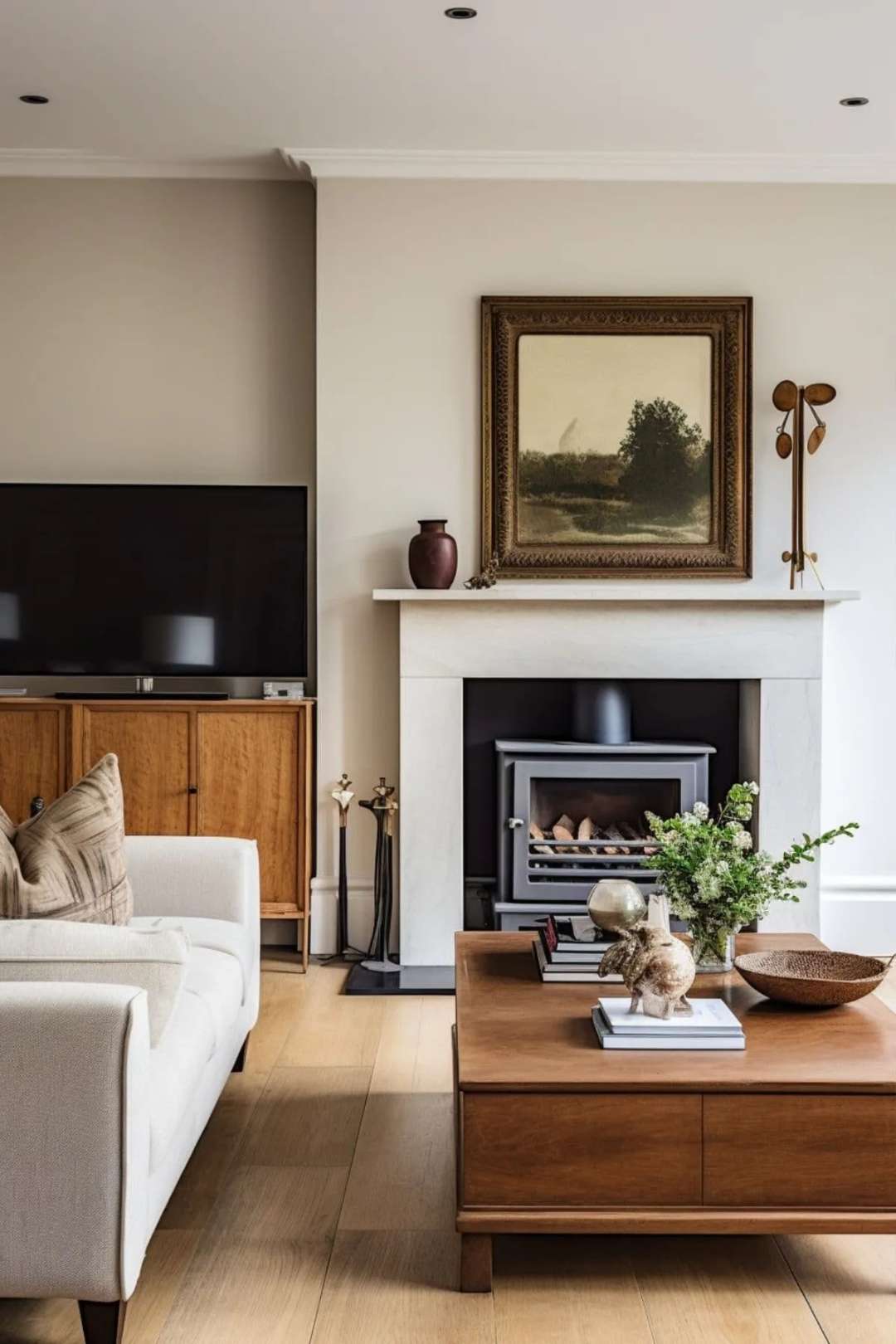 The Perfect Pair:  Living Room Ideas with a Fireplace and TV