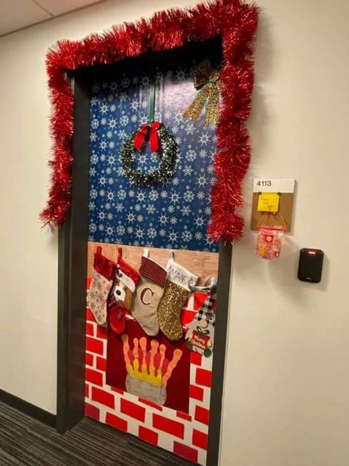 Vote for your favorite in the holiday dorm door decoration contest