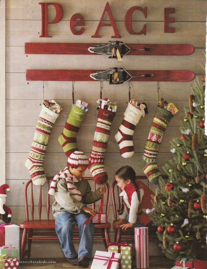 Ways to Hang Stockings Without a Fireplace  Hanging christmas