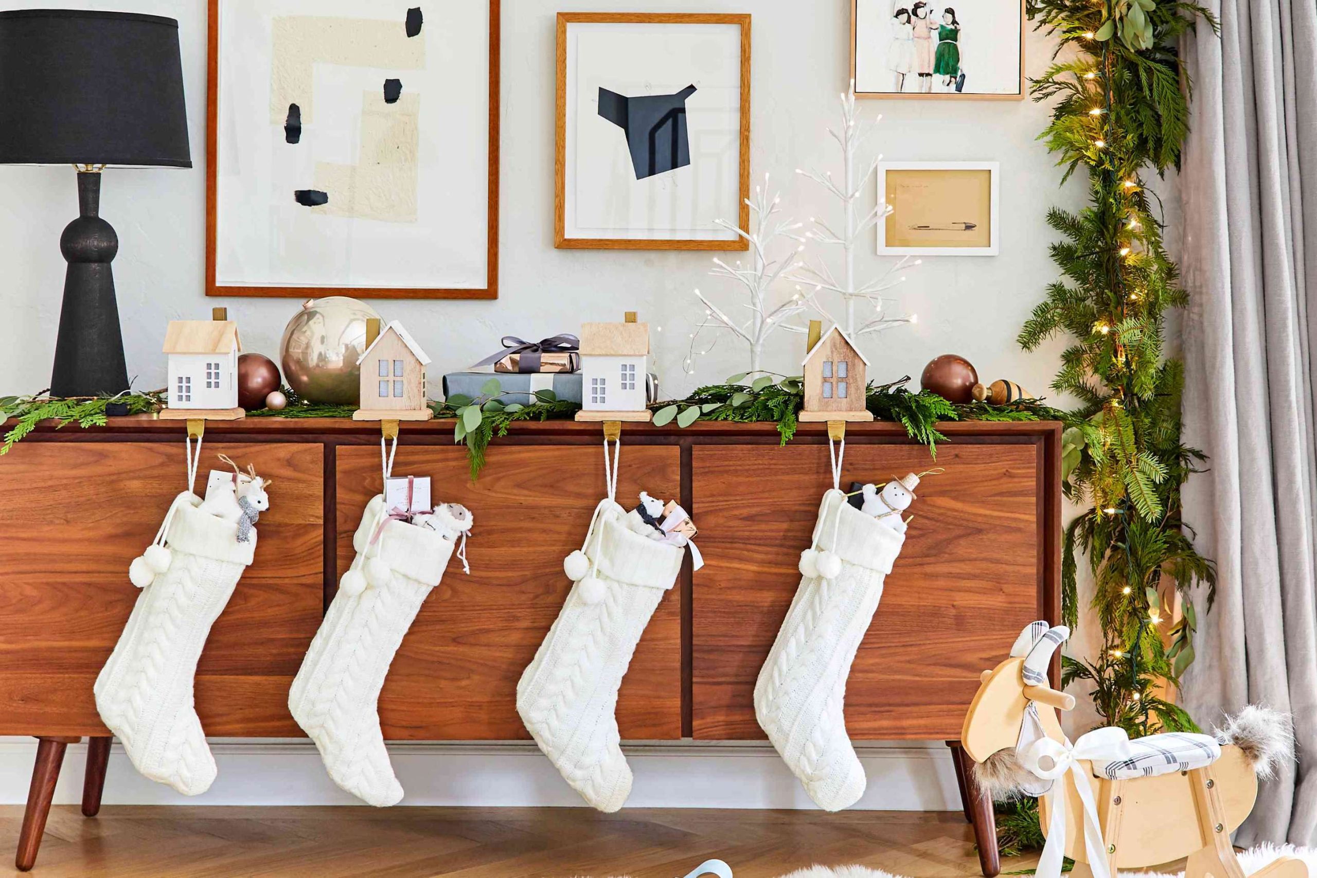 Where to Hang Stockings Without a Mantel:  Genius Ideas to Try Now