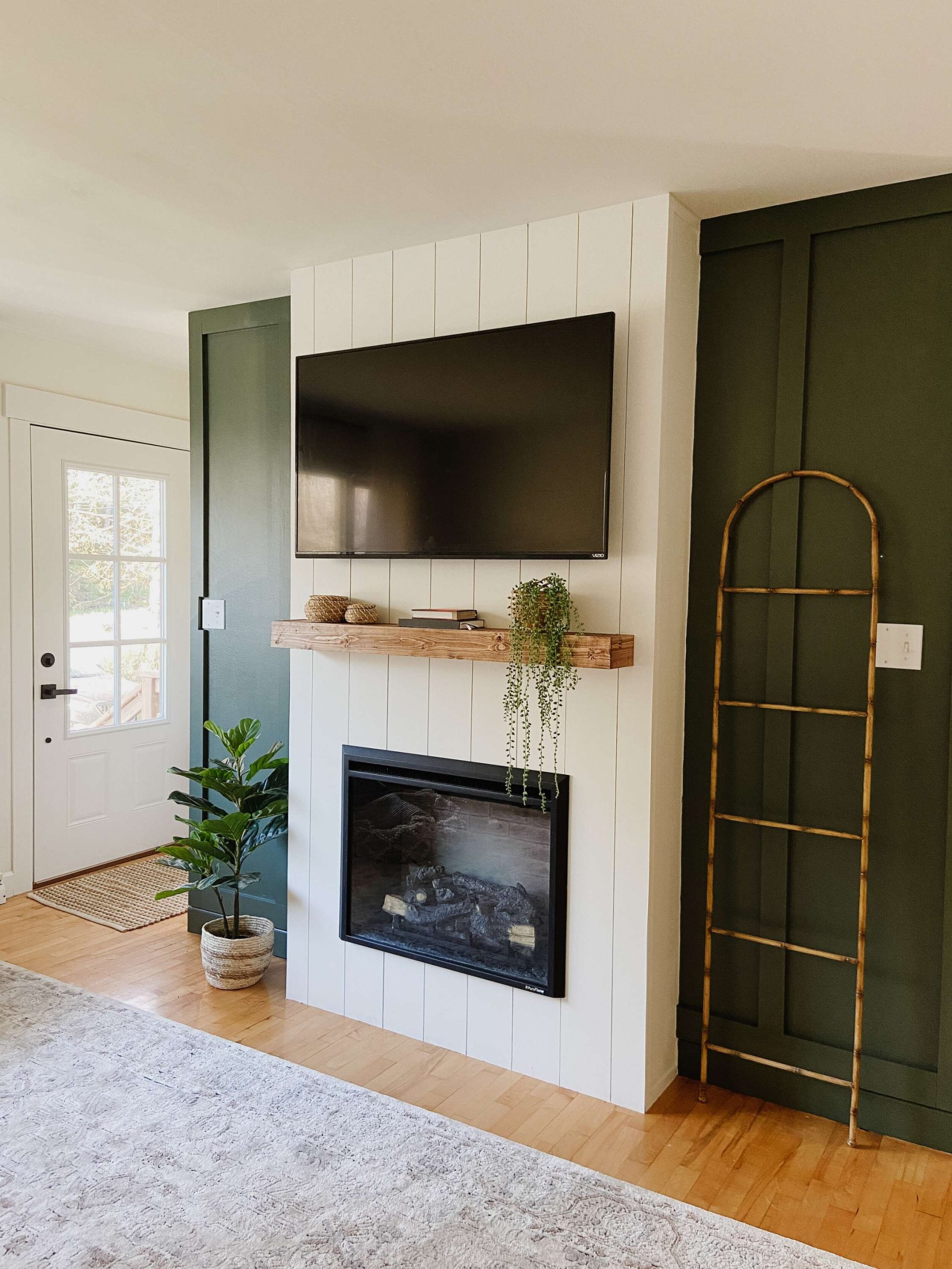 DIY Modern Farmhouse Fireplace — Harbor + Pine