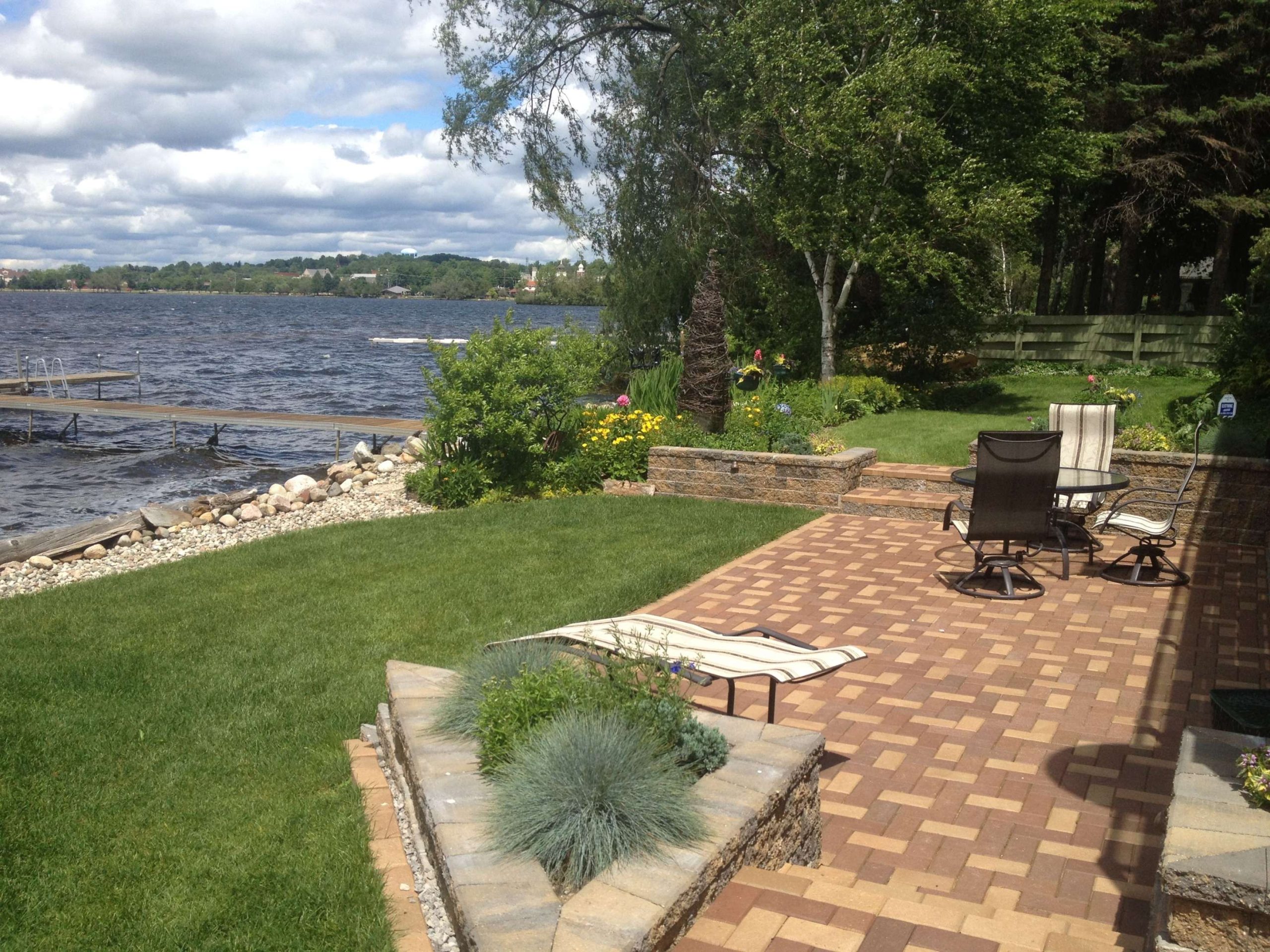 Lakefront Patio and Landscaping