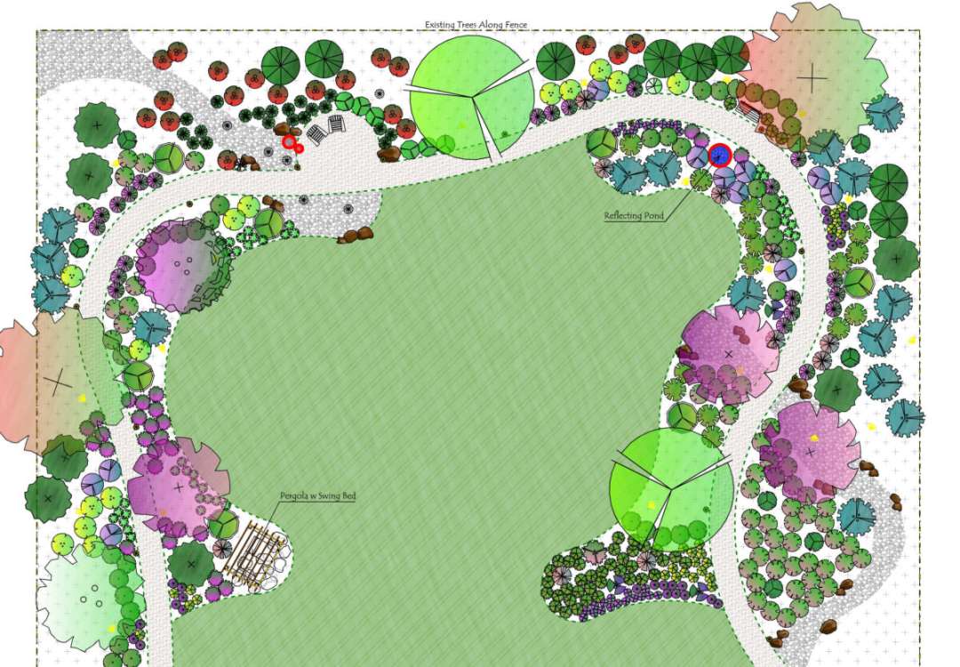 Landscape Design Plan, One Acre Lot, Zone  - Addicted  Decorating®
