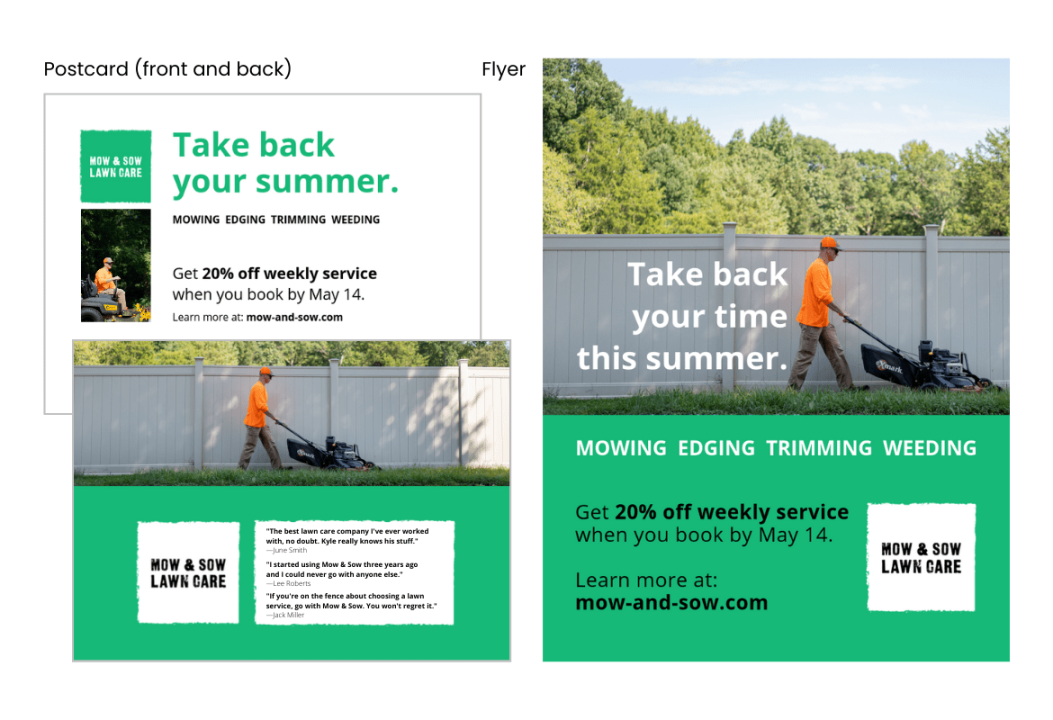 Lawn Care Advertising Examples That