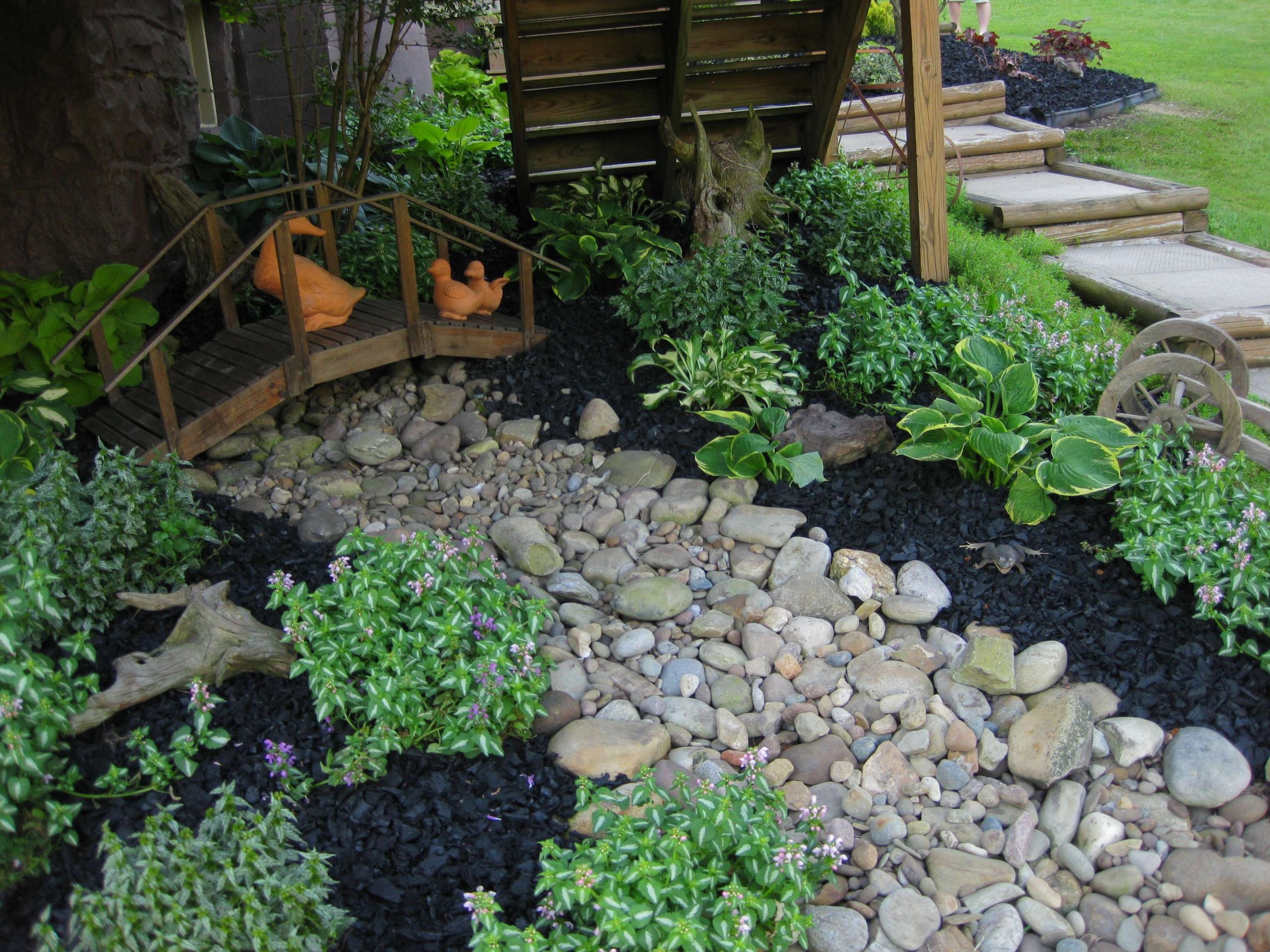 Painted Black Best Rubber Mulch  Landscaping with rocks, Mulch