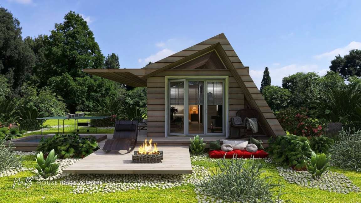 The Mini Cabin, Cute & Smart Tiny House Design Idea!sqft ( sqm)