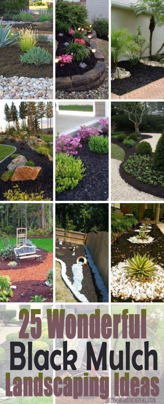 Wonderful Black Mulch Landscaping Ideas To Craft The Perfect